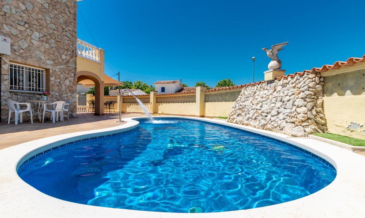 Goldhome - Carlit - Casa 9 Habitaciones, Piscina Privada, Sala De Juegos Эмпуриабрава Экстерьер фото
