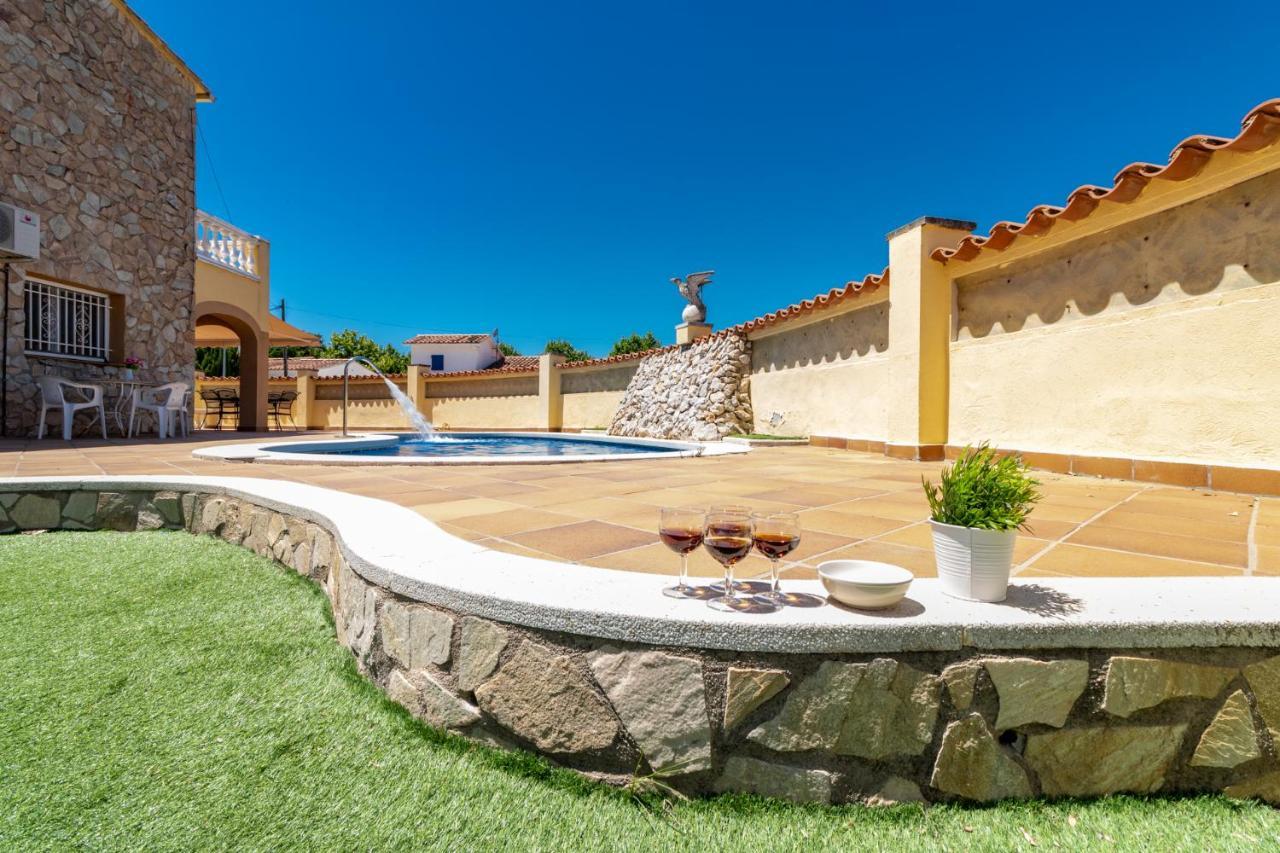 Goldhome - Carlit - Casa 9 Habitaciones, Piscina Privada, Sala De Juegos Эмпуриабрава Экстерьер фото