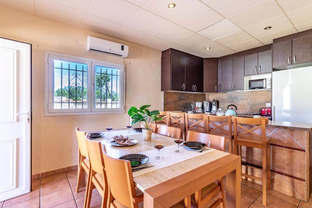 Goldhome - Carlit - Casa 9 Habitaciones, Piscina Privada, Sala De Juegos Эмпуриабрава Экстерьер фото
